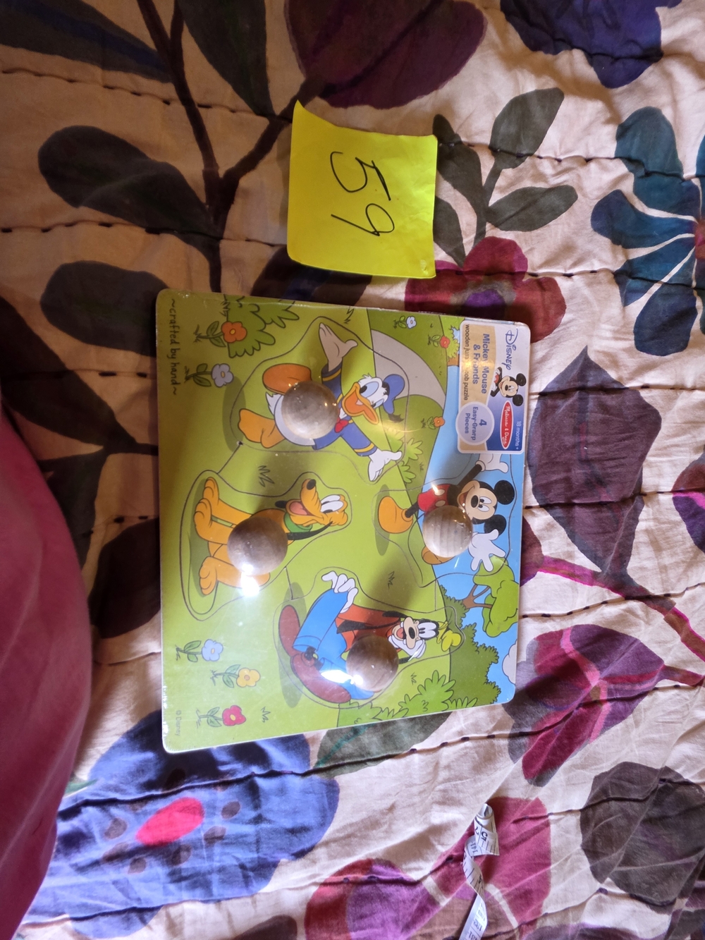 Disney's Mickey Mouse And Friends Wooden Jumbo Knob Puzzle for 18 Months Plus